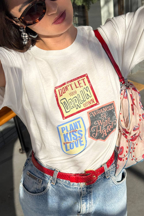 Inspirational Quotes Oversized Graphic Tee