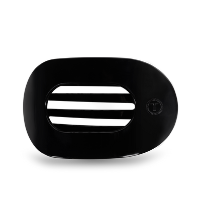 Round Flat Hair Clip | Large | Jet Black