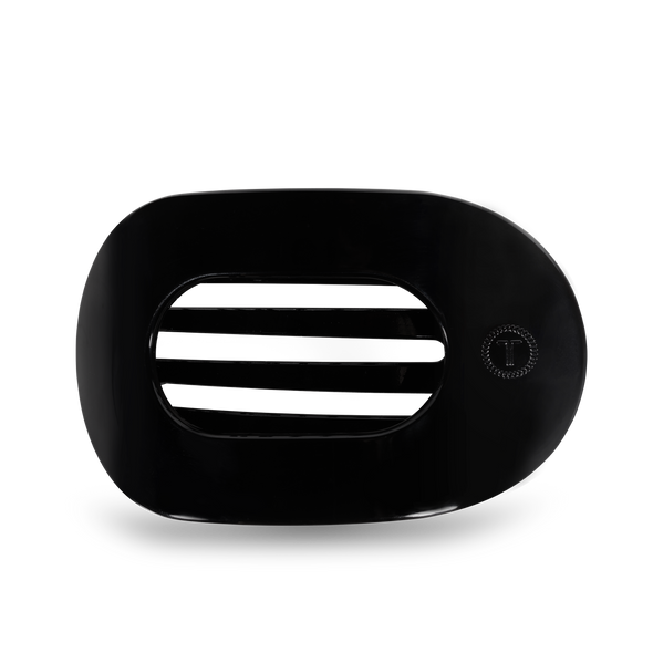 Round Flat Hair Clip | Large | Jet Black