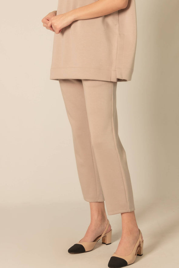 P. CILL Butter Modal Waist Band Ankle Pants