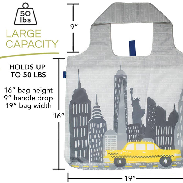NYC blu Bag Reusable Shopper Tote