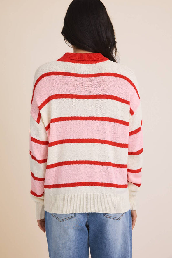 Long Sleeve Striped Sweater