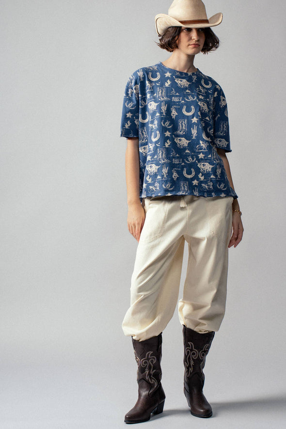 Western Graphic Print Relaxed Fit Tee