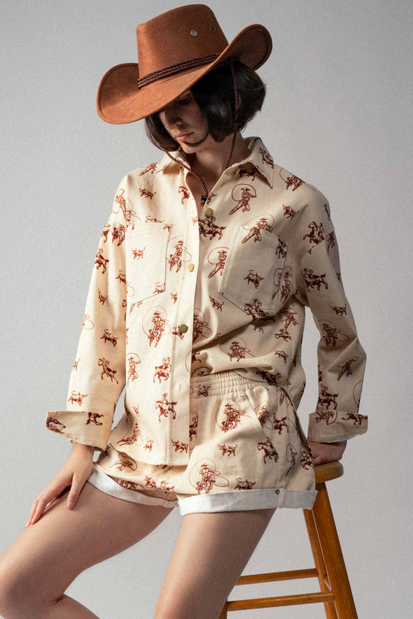 Western Rodeo Ready Roundup Shirt