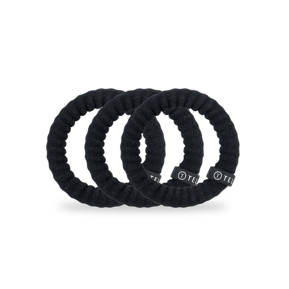 Nylon Hair Ties | Small | Jet Black