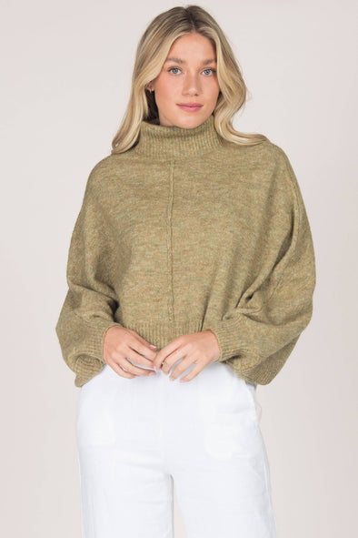 Batwing Turtleneck Sweater Poncho