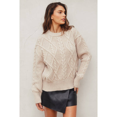Chunky Cable Knit Sweater