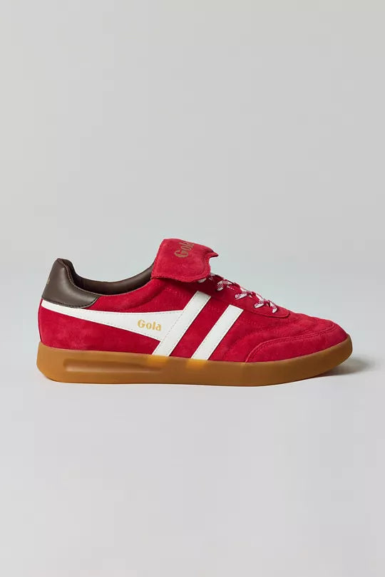 Gola Classics Women's Stadia '86 Sneakers Red/Off White/Dark Brown