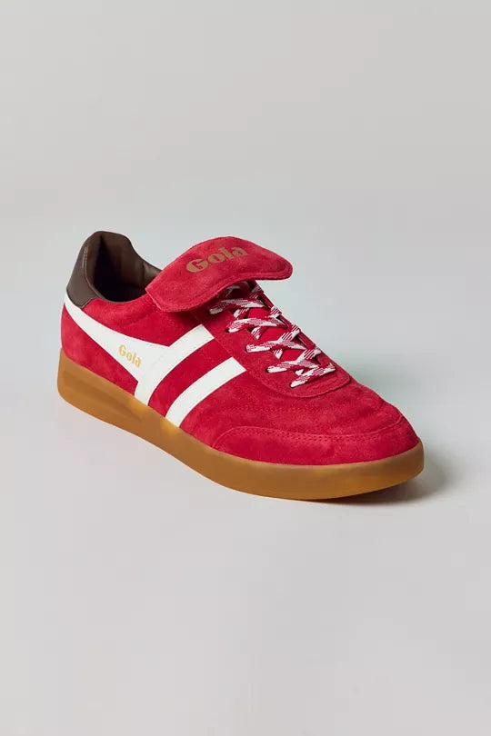 Gola Classics Women's Stadia '86 Sneakers Red/Off White/Dark Brown