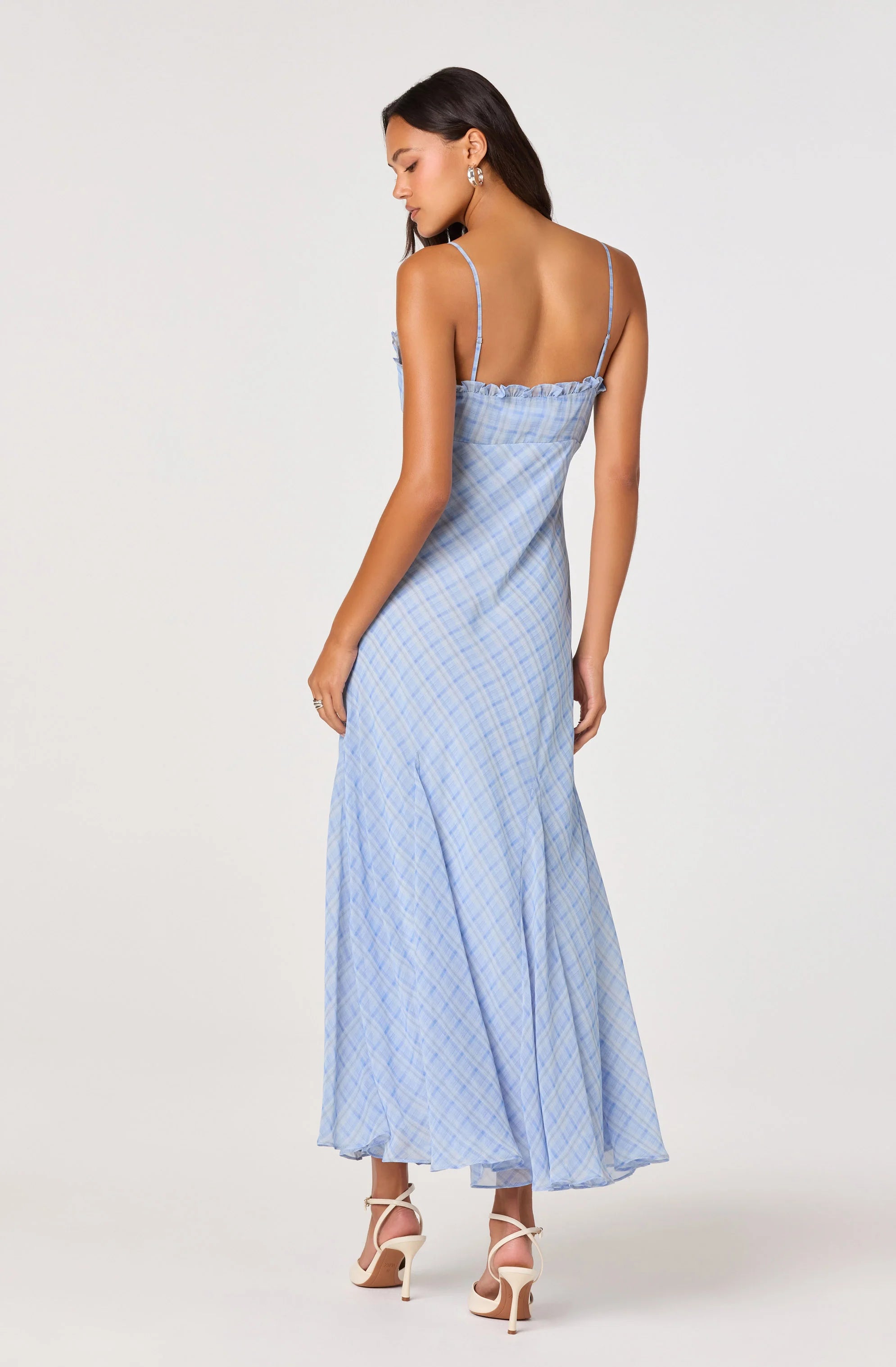 Maeryn Plaid Ruffle Trim Maxi Dress – Johnny's Girl Boutique Maeryn Plaid Ruffle Trim Maxi Dress – Johnny's Girl Boutique