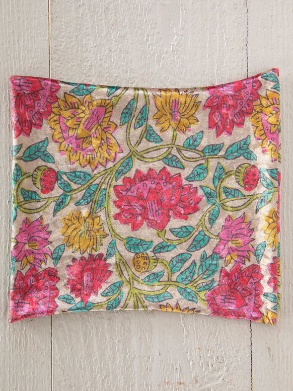 Velvet Boho Bandeau® Headband in Multicolored Lush Zinnias