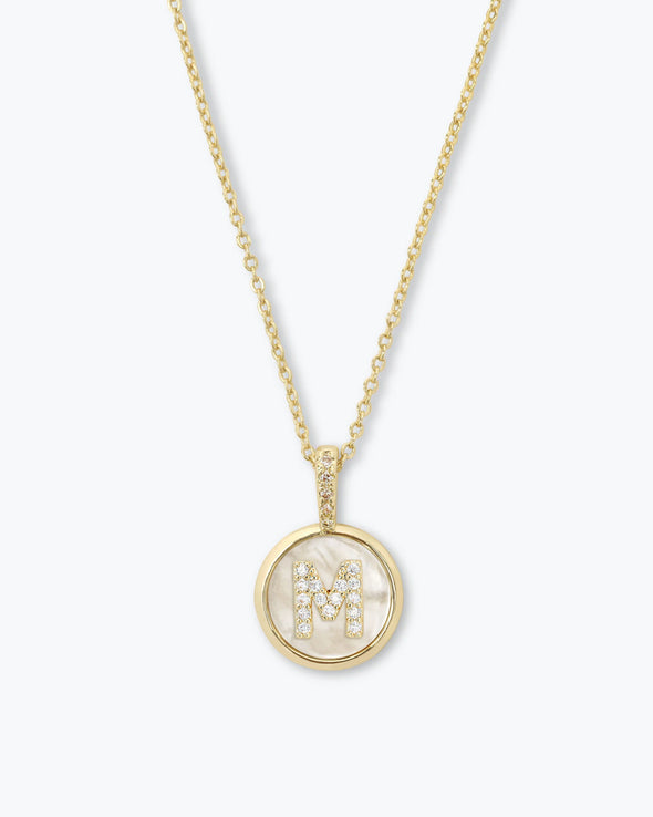 Baby Love Letters Medallion Necklace