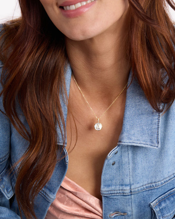 Baby Love Letters Medallion Necklace