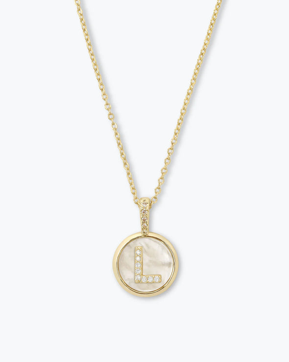 Baby Love Letters Medallion Necklace