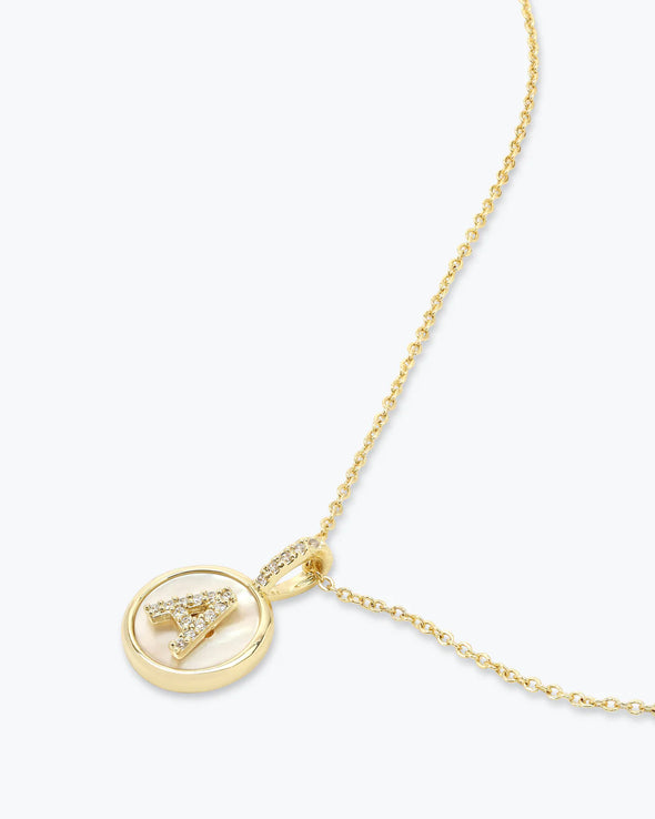 Baby Love Letters Medallion Necklace