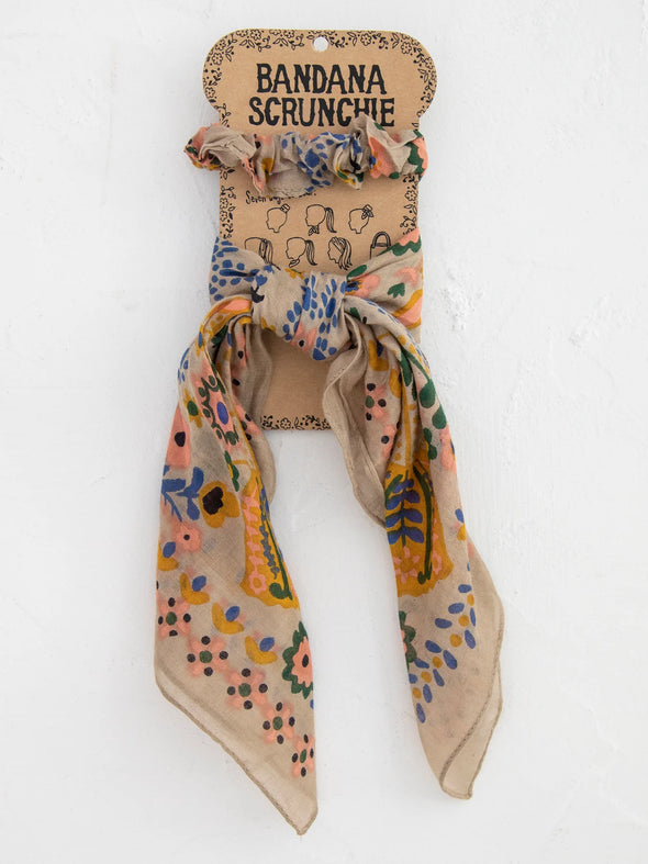 Mandala Bandana Scrunchie