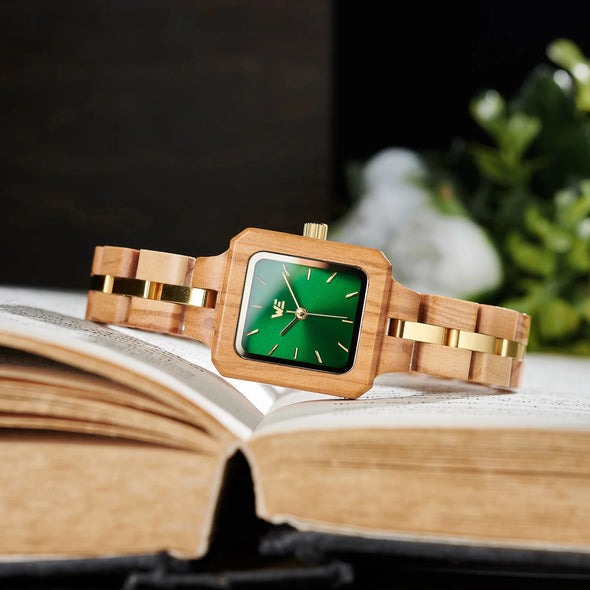 Handcrafted Wooden Watch in Kiwi