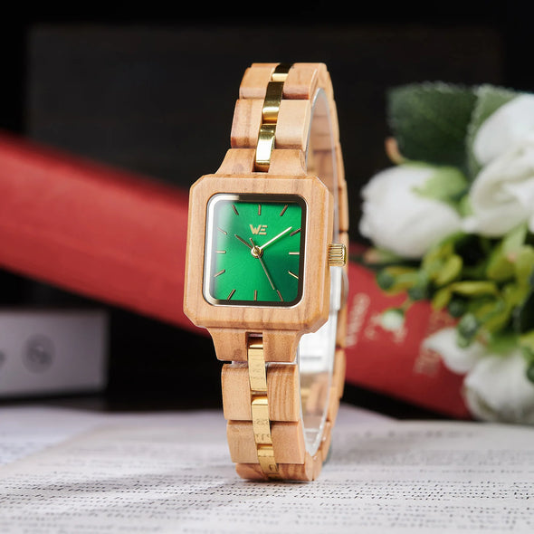 Handcrafted Wooden Watch in Kiwi