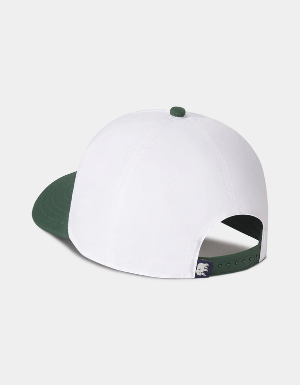 All Day Cap in White/Green