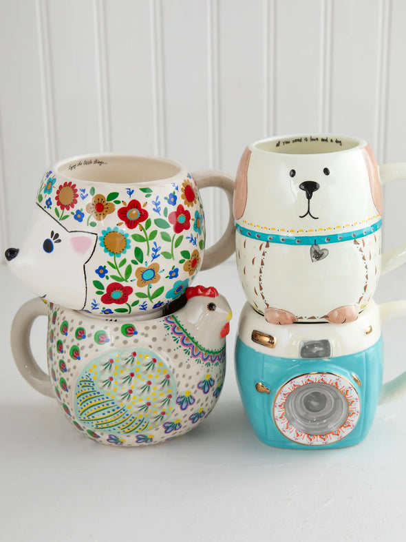 Folk Art Coffee Mug Imogene The Camera