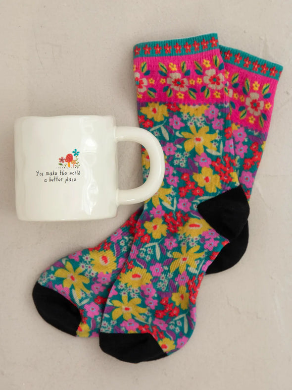 Mug & Sock Set World Better