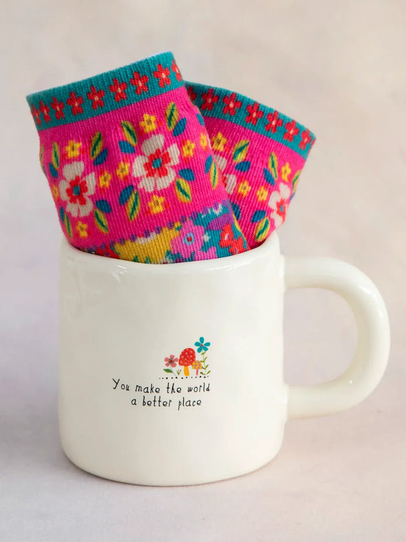 Mug & Sock Set World Better