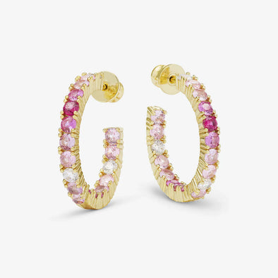 Heiress Ombre Hoops 1"