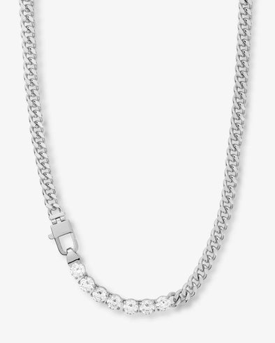 Julian Loves Diamonds Necklace 16' Silver