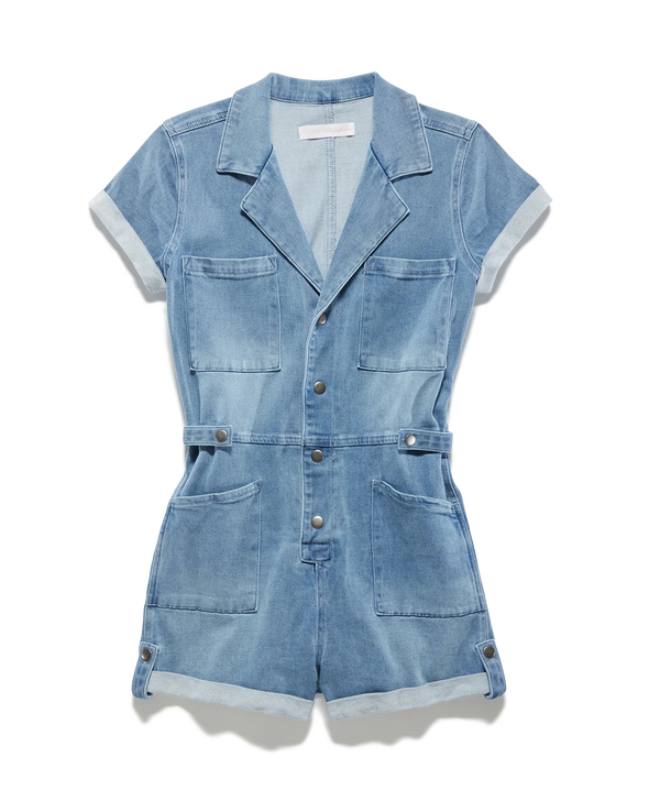 Dana Utility Knit Denim Romper