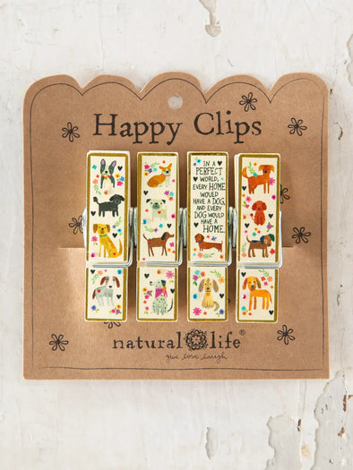 Every Dog Has A Home Happy Clips, Set of 4