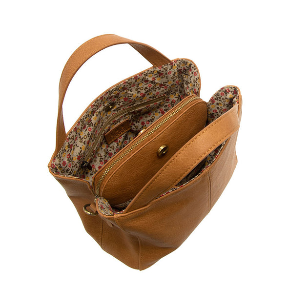 Brandi Convertible Crossbody Handbag In Mid Tan