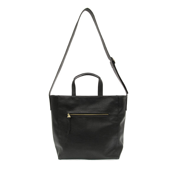 Alma Buckle Tote in Black
