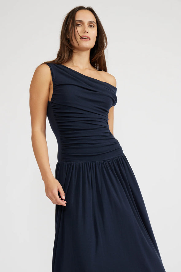 Larson Knit Dress In Navy