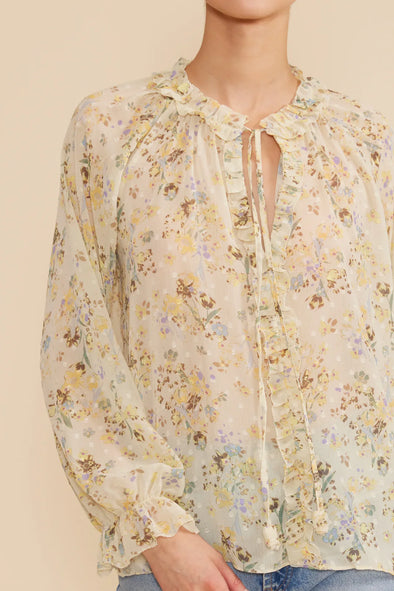 Keiko Yellow Floral Top