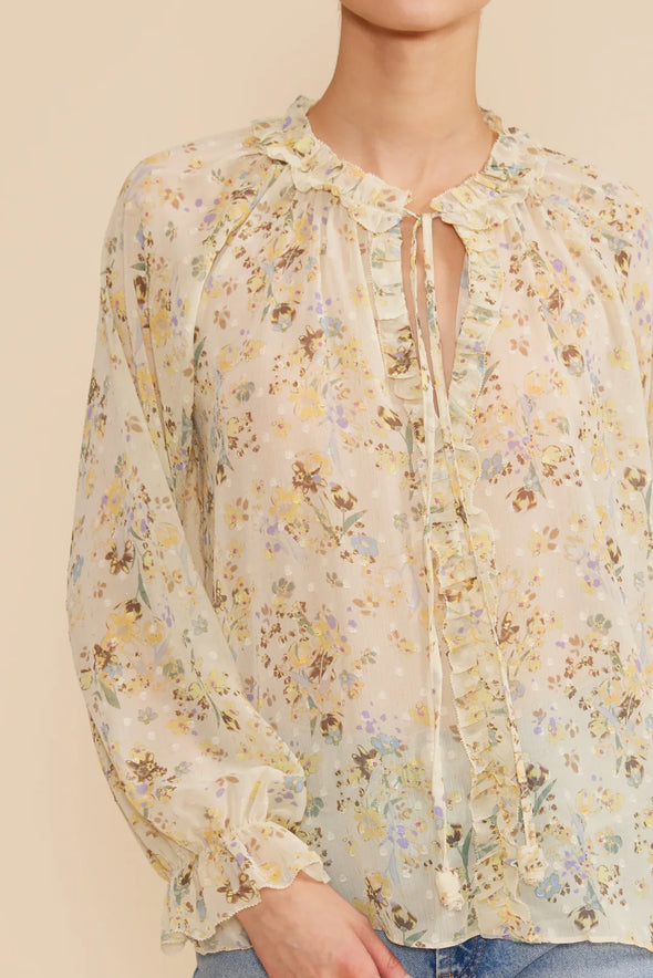 Keiko Yellow Floral Top