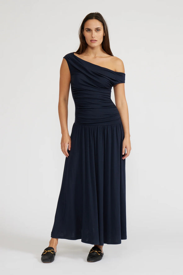 Larson Knit Dress In Navy