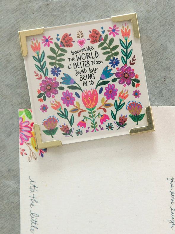 Corner Magnet Cream You Make The World