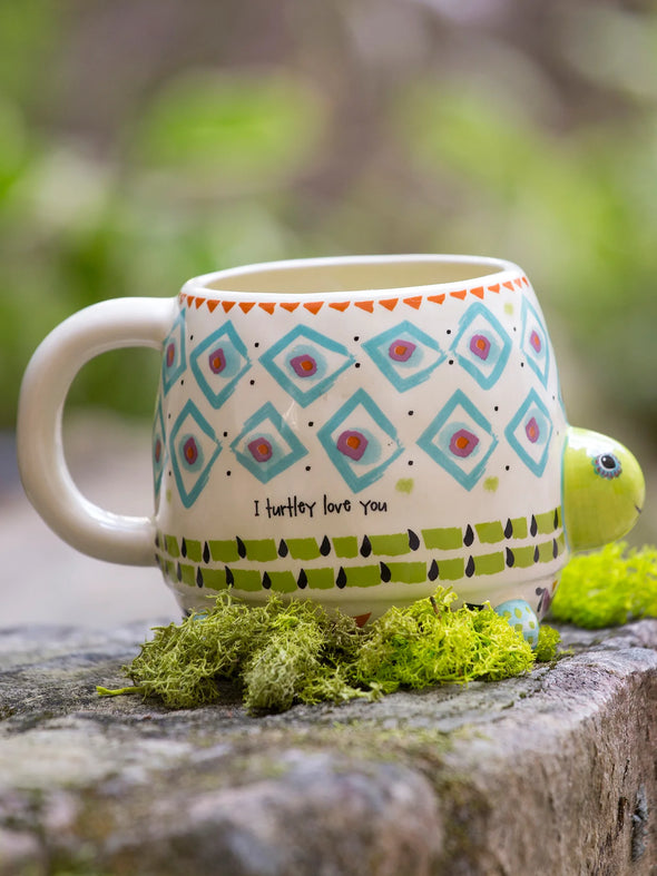 Folk Art Coffee Mug Myrtle The Turtle