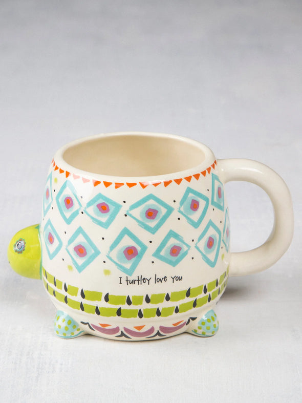 Folk Art Coffee Mug Myrtle The Turtle