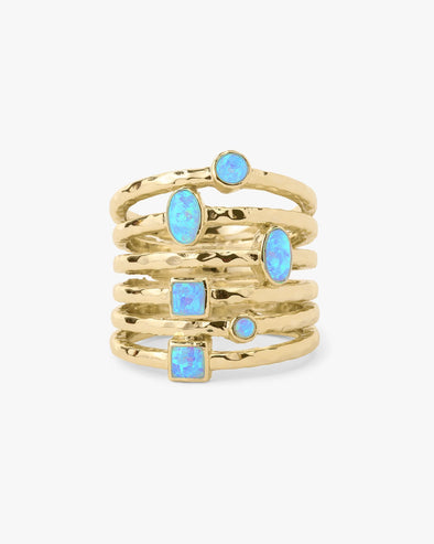 Monroe Blue Opal Ring