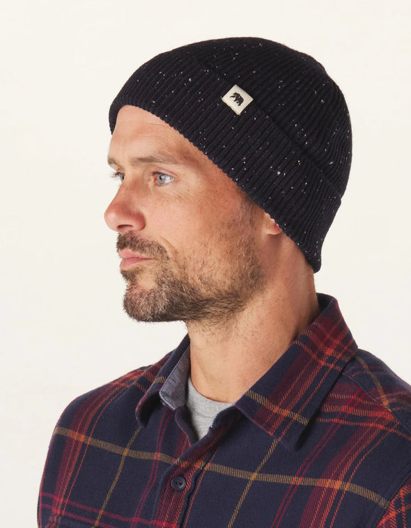 Seawool Nep Beanie in Navy