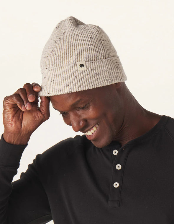 Seawool Nep Beanie in Cream