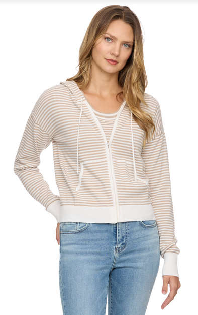 WAVERLY SWEATER ZIP UP HOODIE