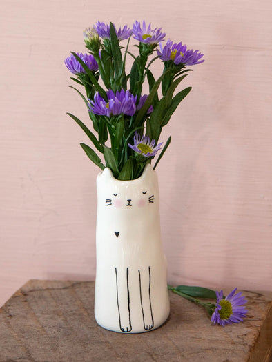 Cutest Little Bud Vase Cat