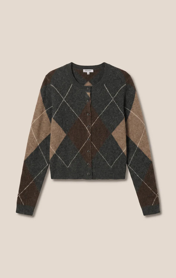 Z SUPPLY Medina Argyle Cardigan | Charcoal Heather – Johnny's Girl