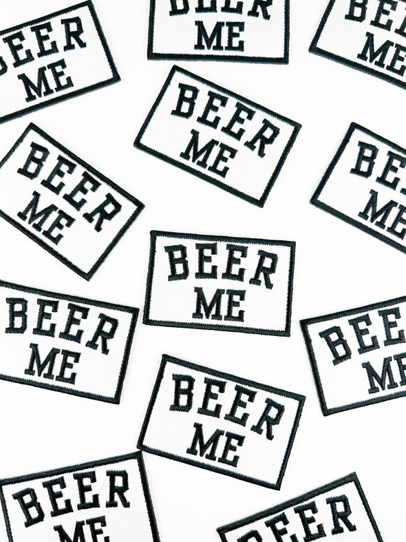 Beer Me Patch Embroidered Iron-On Patch Trucker Southern