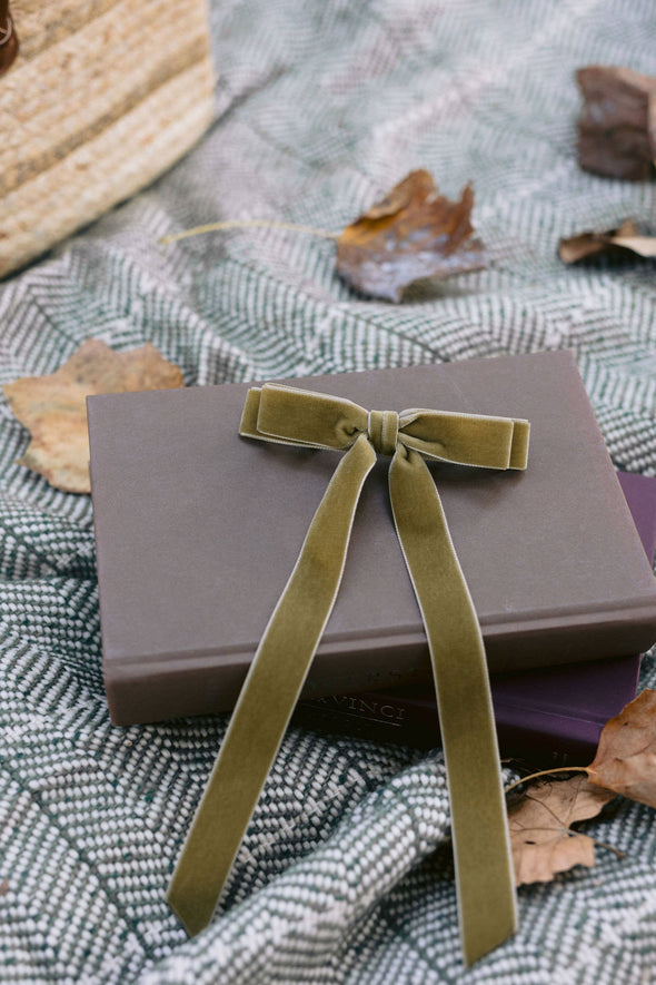 Alice Velvet Hair Bow Barrette