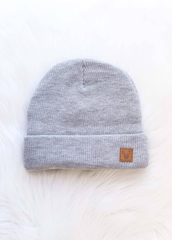 Mens Grey Beanie