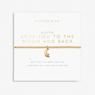 Gold A Little 'Love You To The Moon And Back' Bracelet