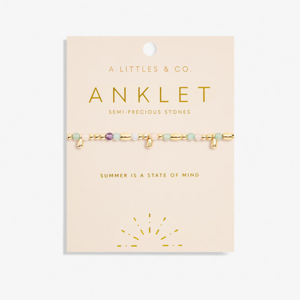 Multi Stone Anklet